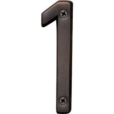 Hy-Ko Prestige Series 4 In. Oil Rubbed Bronze House Number One