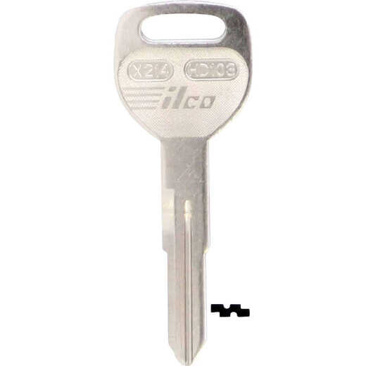 ILCO Honda Nickel Plated Automotive Key, HD103 / X214 (10-Pack)