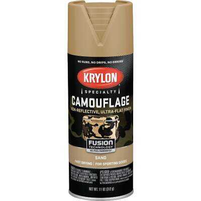 Krylon Camouflage 11 Oz. Ultra-Flat Spray Paint, Sand