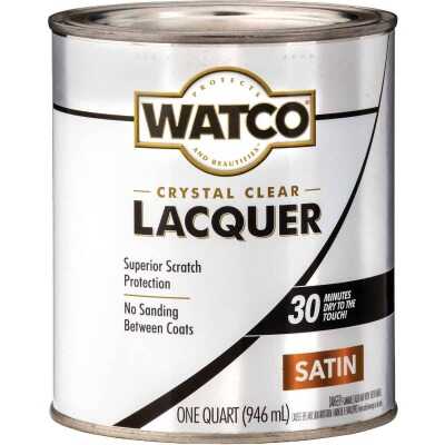 Watco Clear Satin Quart 87 Sq. Ft./Qt. Lacquer